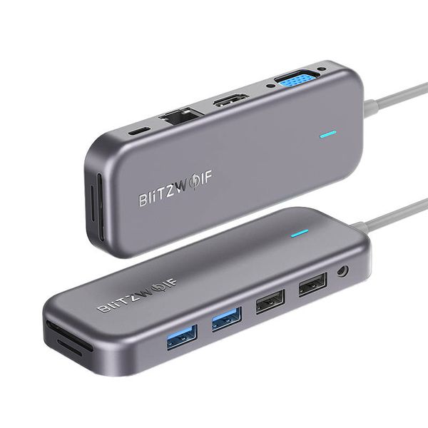 Adapter 11 in 1 Blitzwolf BW-TH8 Hub USB-C