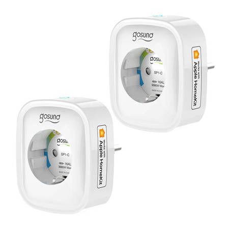 WLAN-Smart-Steckdose Gosund SP1-H (2er-Pack) (HomeKit)