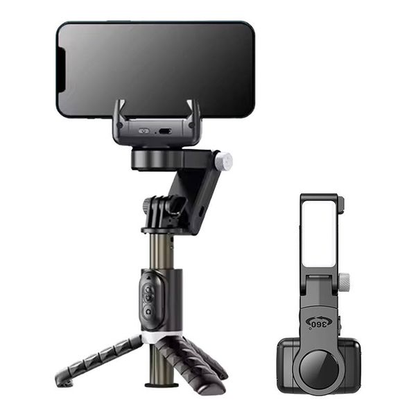 APEXEL Q18 Gimbal/Stativ mit Licht (Schwarz)