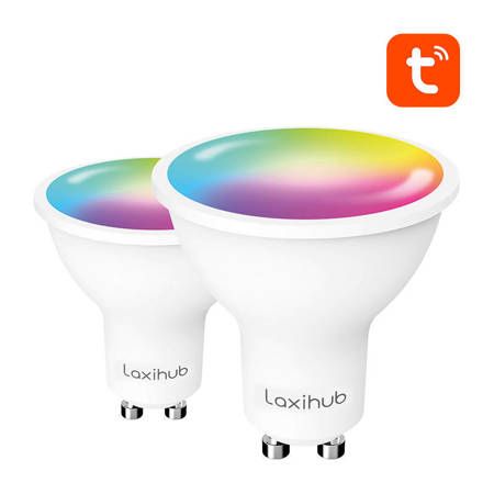 Laxihub LAGU10S Intelligente LED-Glühbirne (2er-Pack) WiFi Bluetooth Tuya