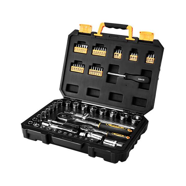 Deko Tools DKMT72 Handwerkzeug-Set, 72-teilig