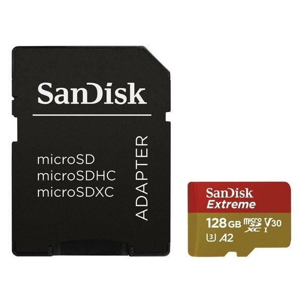 SanDisk Extreme Micro SDXC 128 GB + SD-Adapter V30 UHS-I U3