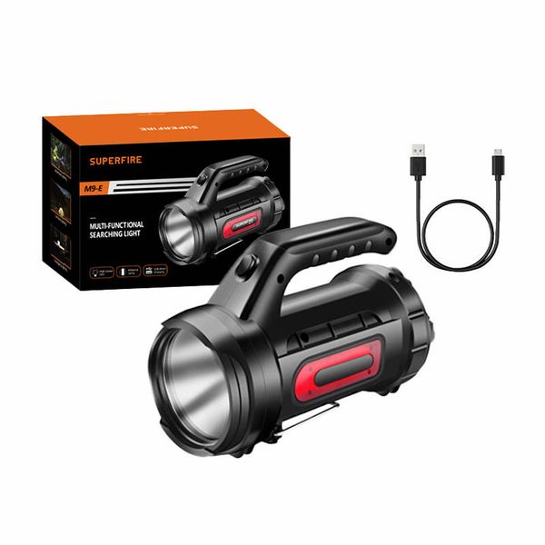 Superfire M9-E Taschenlampe, 900 lm, USB