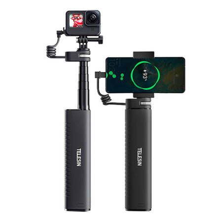 TELESIN Power Grip Selfie-Stick (mit Powerbank) TE-CSS-001